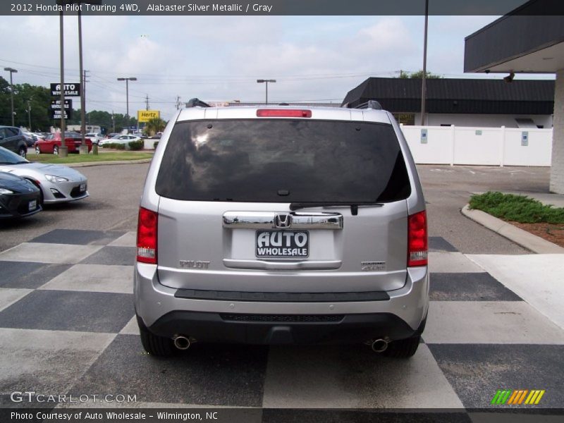 Alabaster Silver Metallic / Gray 2012 Honda Pilot Touring 4WD