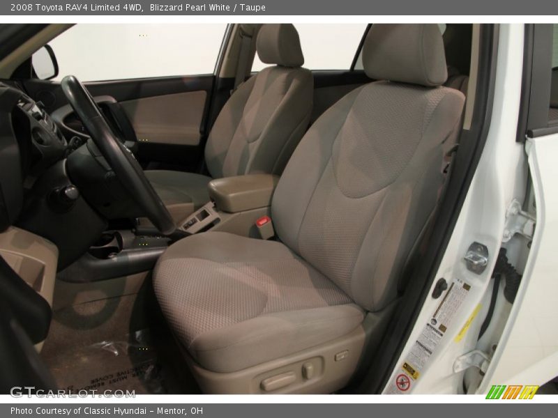 Blizzard Pearl White / Taupe 2008 Toyota RAV4 Limited 4WD