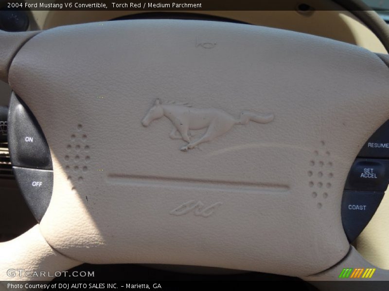 Torch Red / Medium Parchment 2004 Ford Mustang V6 Convertible