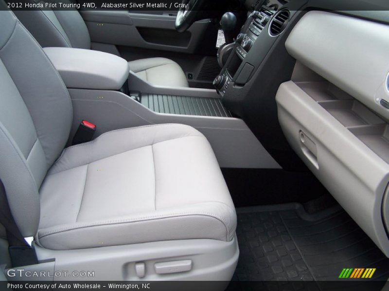 Alabaster Silver Metallic / Gray 2012 Honda Pilot Touring 4WD