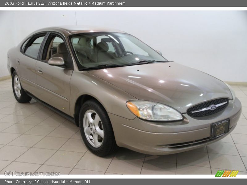 Arizona Beige Metallic / Medium Parchment 2003 Ford Taurus SES
