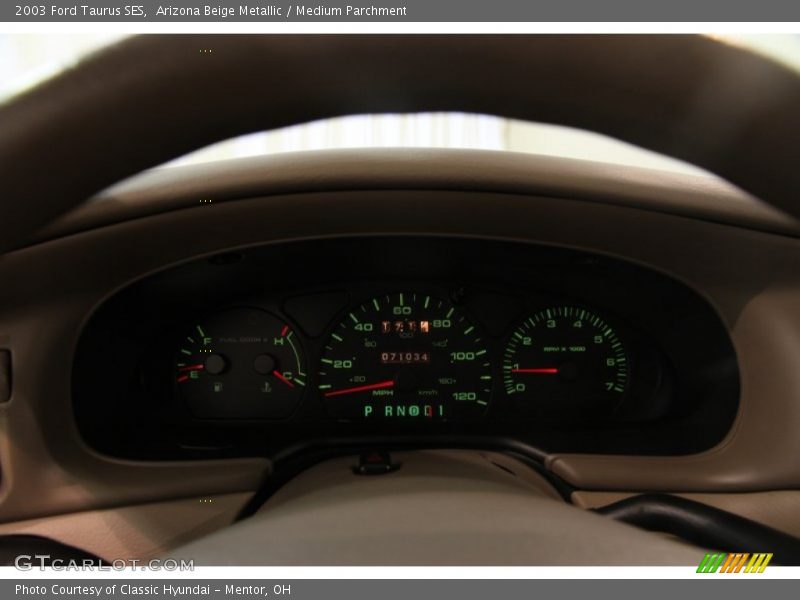 Arizona Beige Metallic / Medium Parchment 2003 Ford Taurus SES