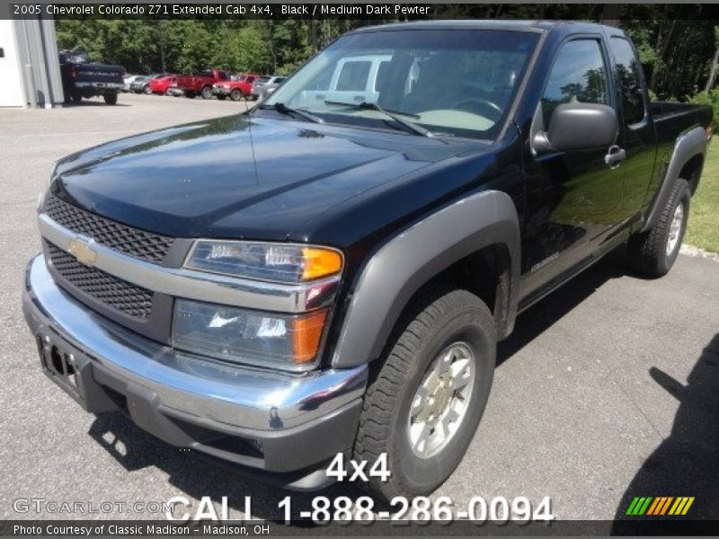 Black / Medium Dark Pewter 2005 Chevrolet Colorado Z71 Extended Cab 4x4