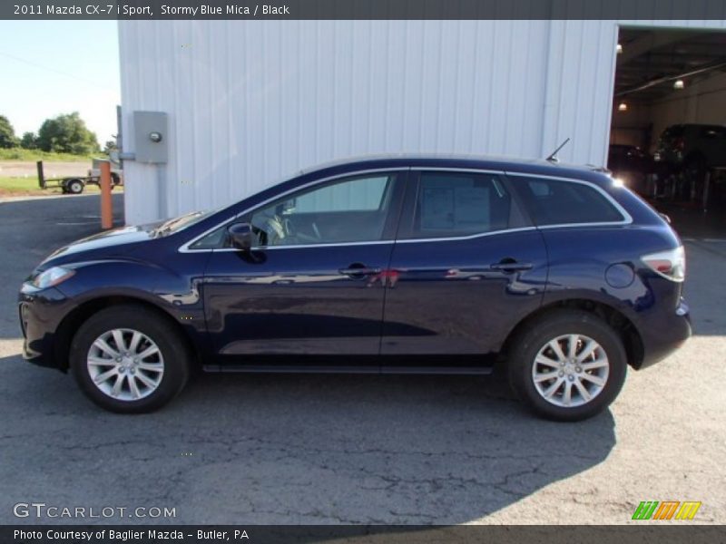 Stormy Blue Mica / Black 2011 Mazda CX-7 i Sport