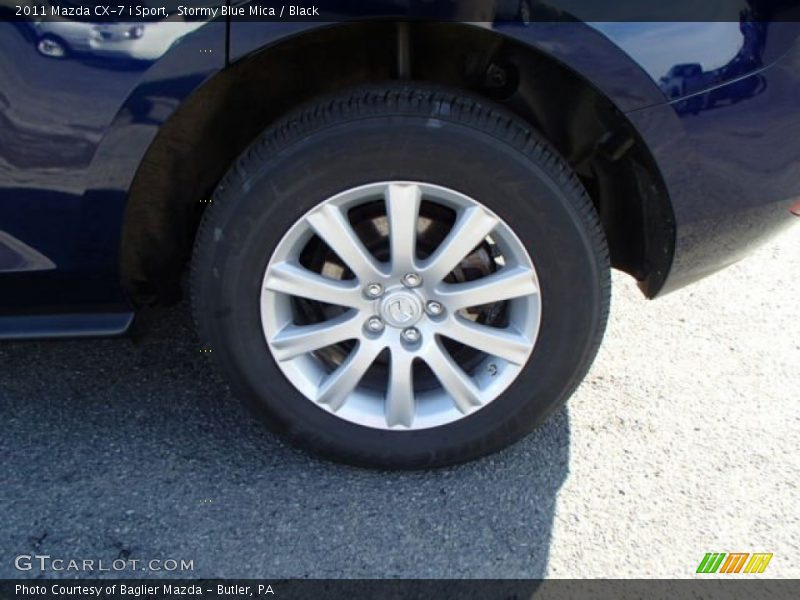 Stormy Blue Mica / Black 2011 Mazda CX-7 i Sport