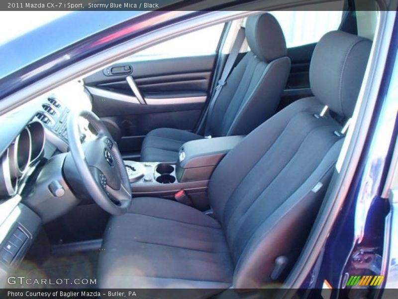 Stormy Blue Mica / Black 2011 Mazda CX-7 i Sport