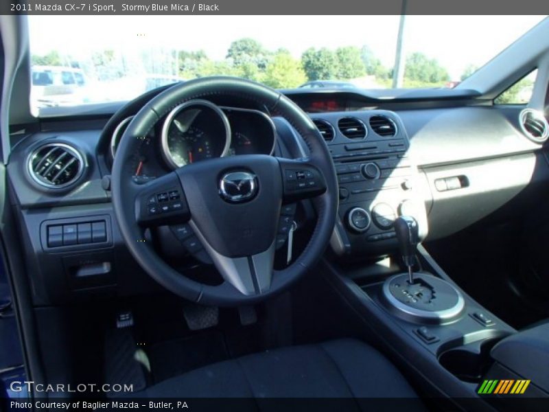 Stormy Blue Mica / Black 2011 Mazda CX-7 i Sport