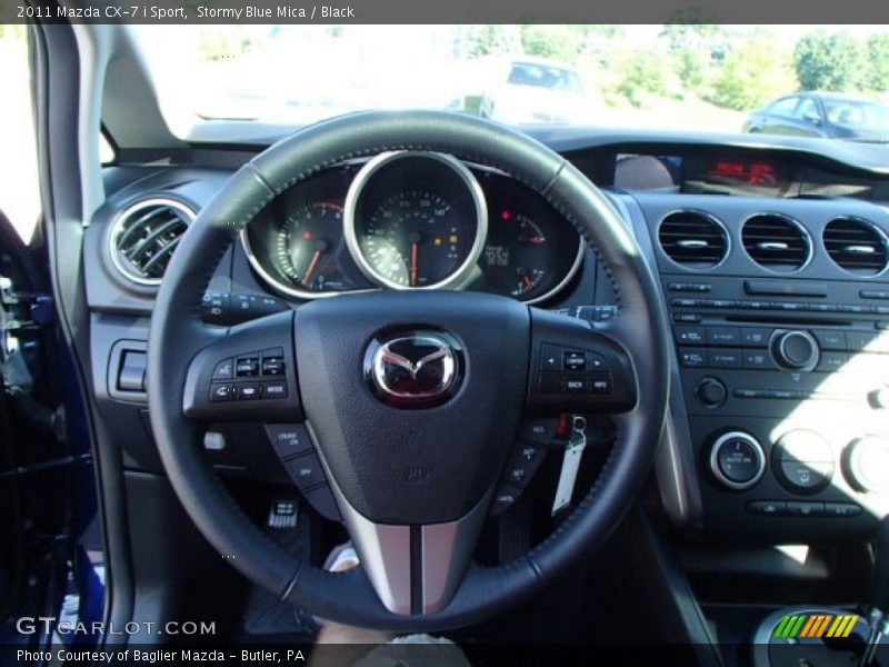 Stormy Blue Mica / Black 2011 Mazda CX-7 i Sport
