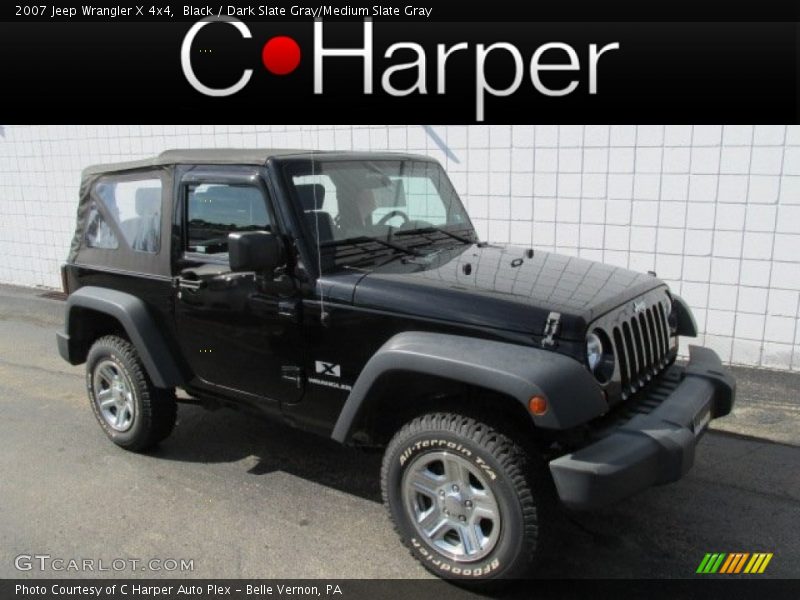 Black / Dark Slate Gray/Medium Slate Gray 2007 Jeep Wrangler X 4x4