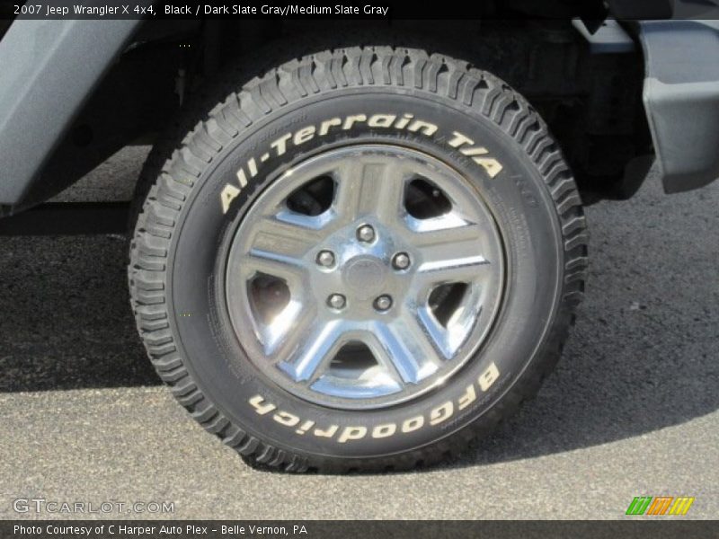 Black / Dark Slate Gray/Medium Slate Gray 2007 Jeep Wrangler X 4x4