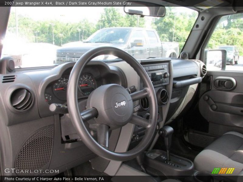 Black / Dark Slate Gray/Medium Slate Gray 2007 Jeep Wrangler X 4x4