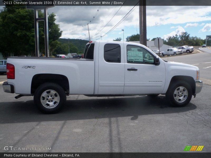 Summit White / Ebony 2013 Chevrolet Silverado 1500 LT Extended Cab 4x4