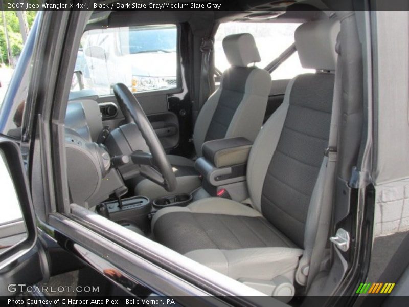 Black / Dark Slate Gray/Medium Slate Gray 2007 Jeep Wrangler X 4x4