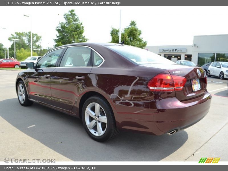 Opera Red Metallic / Cornsilk Beige 2013 Volkswagen Passat 2.5L SE