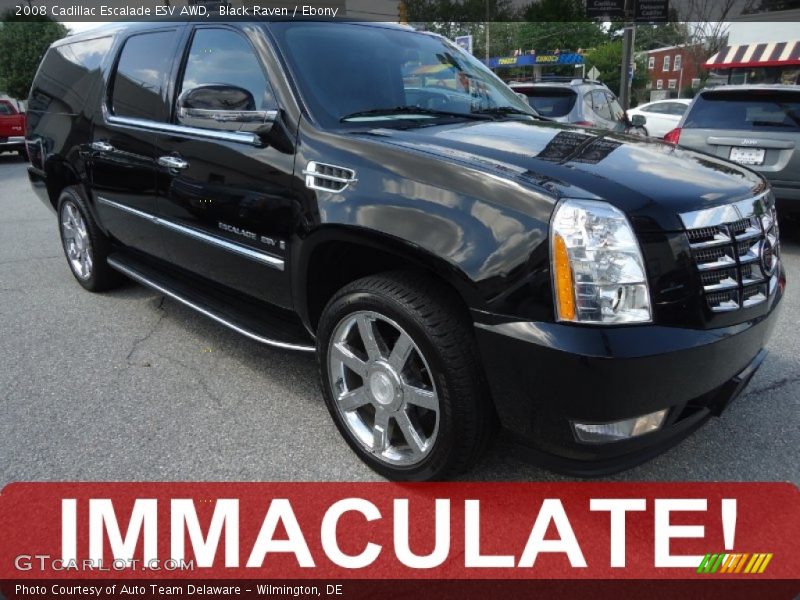 Black Raven / Ebony 2008 Cadillac Escalade ESV AWD