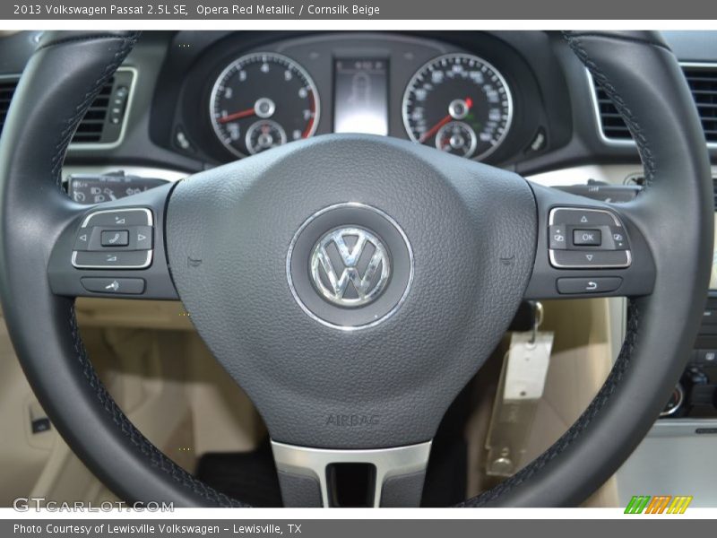 Opera Red Metallic / Cornsilk Beige 2013 Volkswagen Passat 2.5L SE