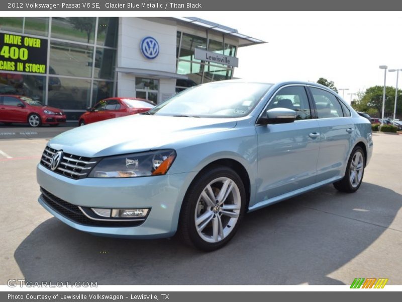 Glacier Blue Metallic / Titan Black 2012 Volkswagen Passat V6 SE