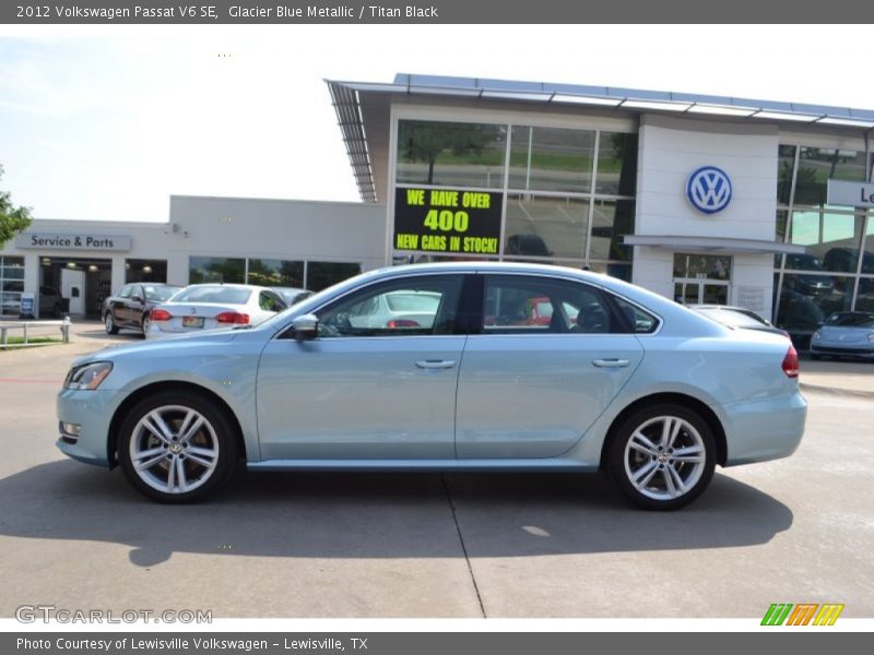 Glacier Blue Metallic / Titan Black 2012 Volkswagen Passat V6 SE