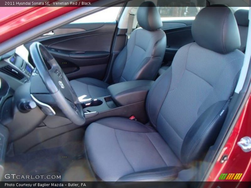 Venetian Red / Black 2011 Hyundai Sonata SE