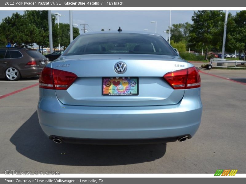 Glacier Blue Metallic / Titan Black 2012 Volkswagen Passat V6 SE