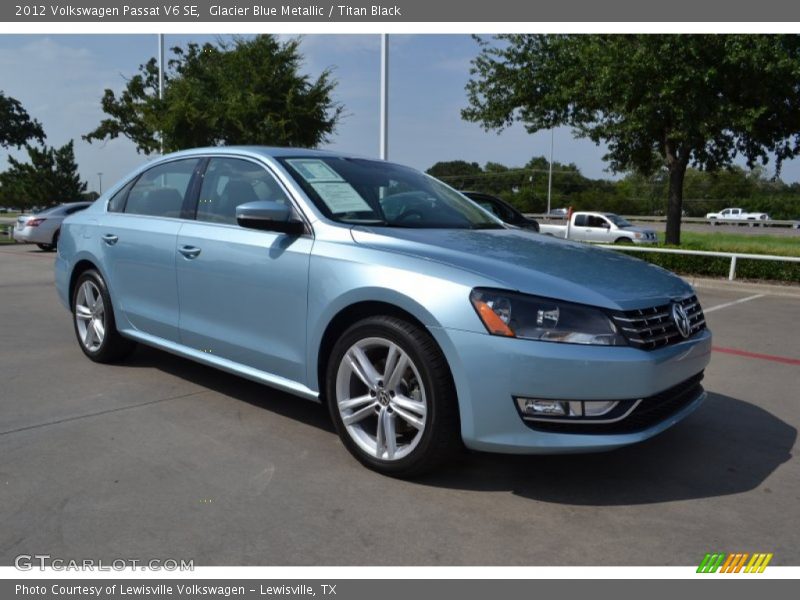 Glacier Blue Metallic / Titan Black 2012 Volkswagen Passat V6 SE