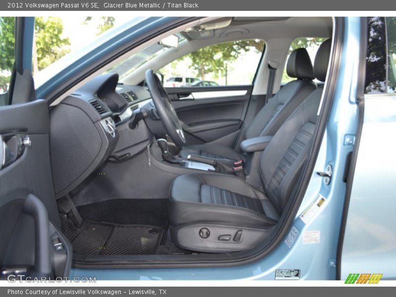 Glacier Blue Metallic / Titan Black 2012 Volkswagen Passat V6 SE