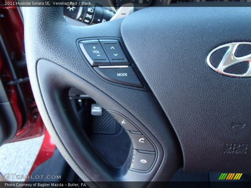 Venetian Red / Black 2011 Hyundai Sonata SE