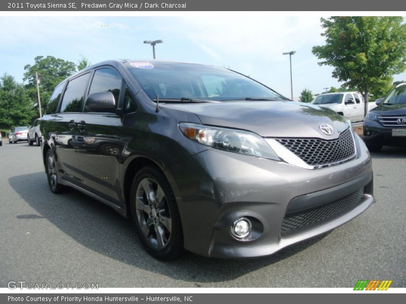 Predawn Gray Mica / Dark Charcoal 2011 Toyota Sienna SE