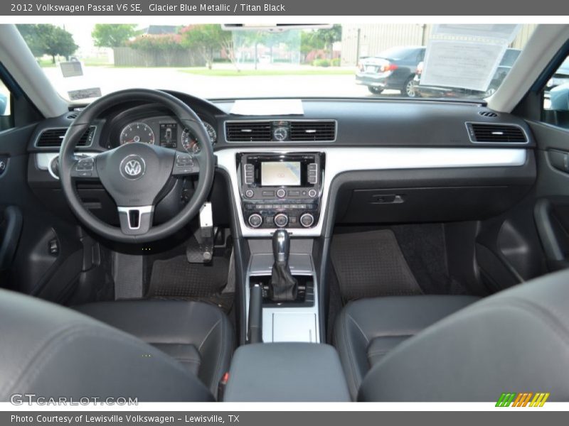Glacier Blue Metallic / Titan Black 2012 Volkswagen Passat V6 SE