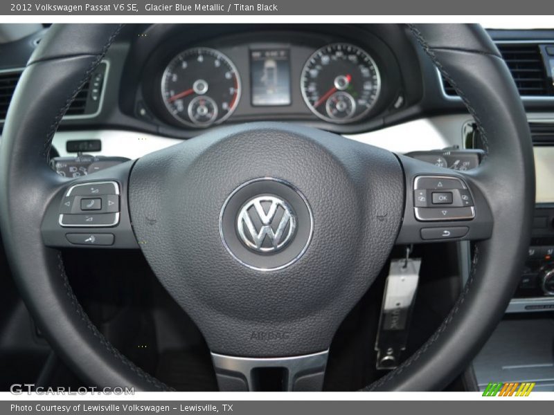 Glacier Blue Metallic / Titan Black 2012 Volkswagen Passat V6 SE