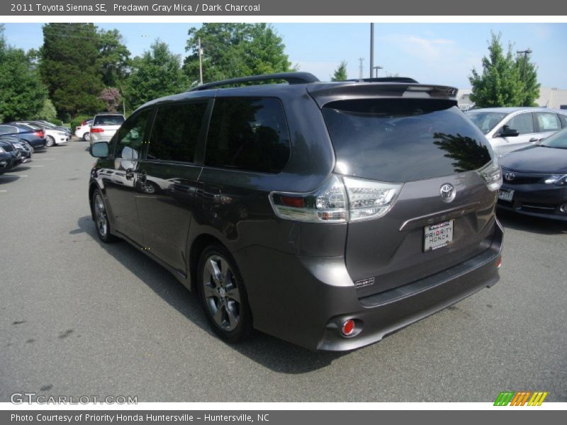Predawn Gray Mica / Dark Charcoal 2011 Toyota Sienna SE