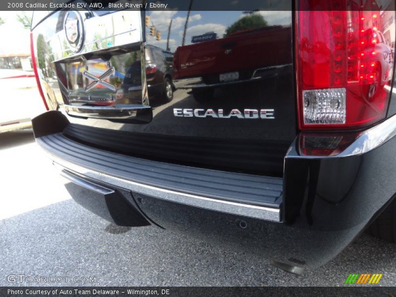 Black Raven / Ebony 2008 Cadillac Escalade ESV AWD