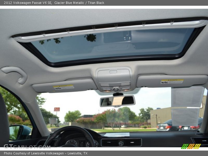 Glacier Blue Metallic / Titan Black 2012 Volkswagen Passat V6 SE