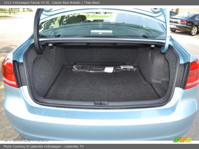 Glacier Blue Metallic / Titan Black 2012 Volkswagen Passat V6 SE