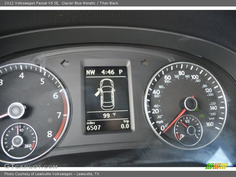 Glacier Blue Metallic / Titan Black 2012 Volkswagen Passat V6 SE