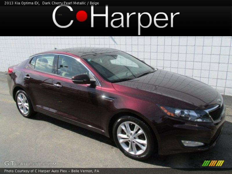 Dark Cherry Pearl Metallic / Beige 2013 Kia Optima EX