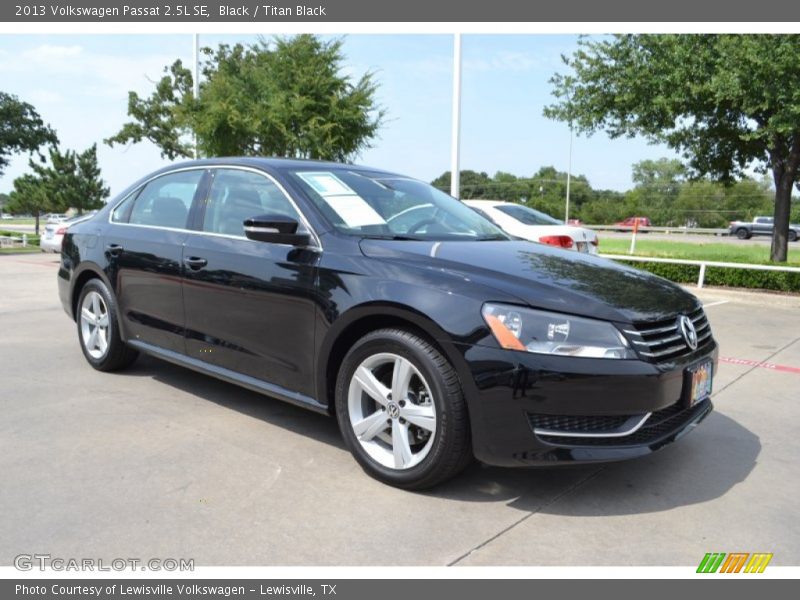 Black / Titan Black 2013 Volkswagen Passat 2.5L SE