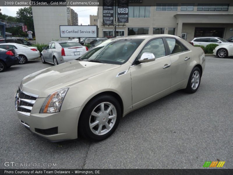 Gold Mist / Cashmere/Cocoa 2009 Cadillac CTS Sedan