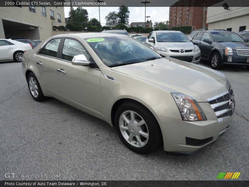 Gold Mist / Cashmere/Cocoa 2009 Cadillac CTS Sedan