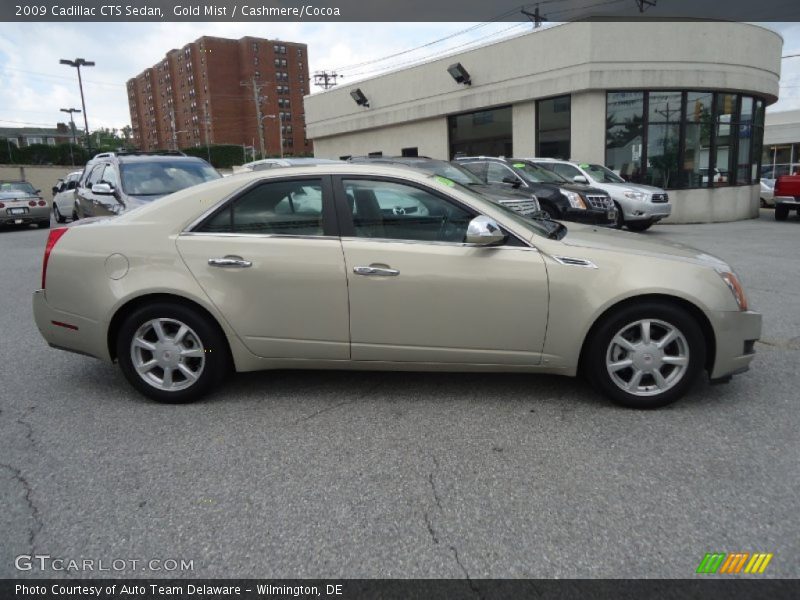 Gold Mist / Cashmere/Cocoa 2009 Cadillac CTS Sedan