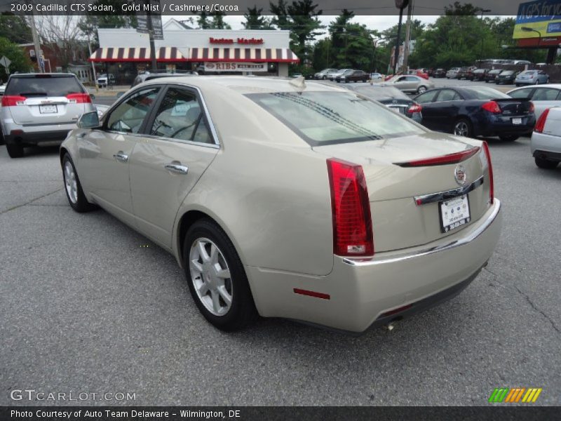 Gold Mist / Cashmere/Cocoa 2009 Cadillac CTS Sedan