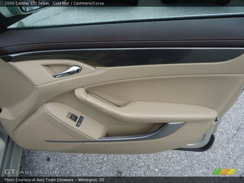 Gold Mist / Cashmere/Cocoa 2009 Cadillac CTS Sedan