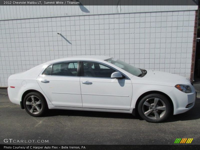Summit White / Titanium 2012 Chevrolet Malibu LT