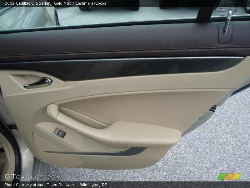 Gold Mist / Cashmere/Cocoa 2009 Cadillac CTS Sedan