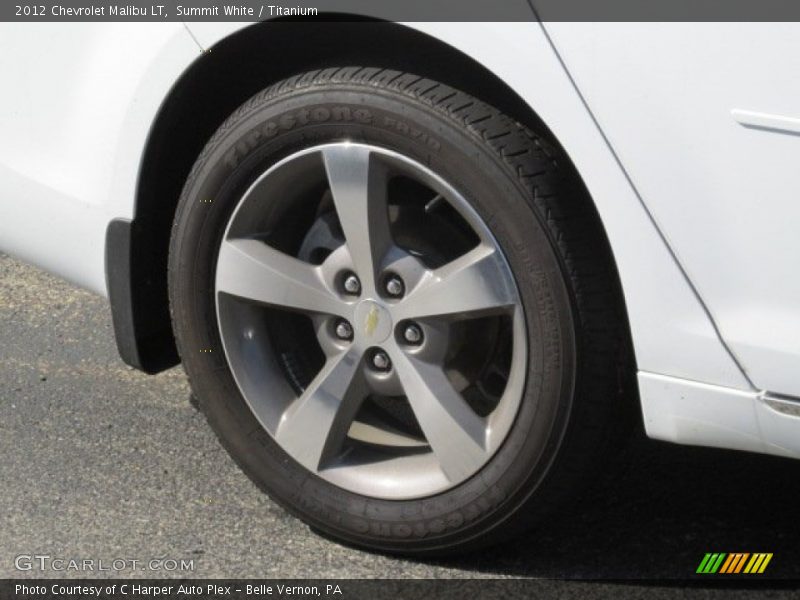 Summit White / Titanium 2012 Chevrolet Malibu LT