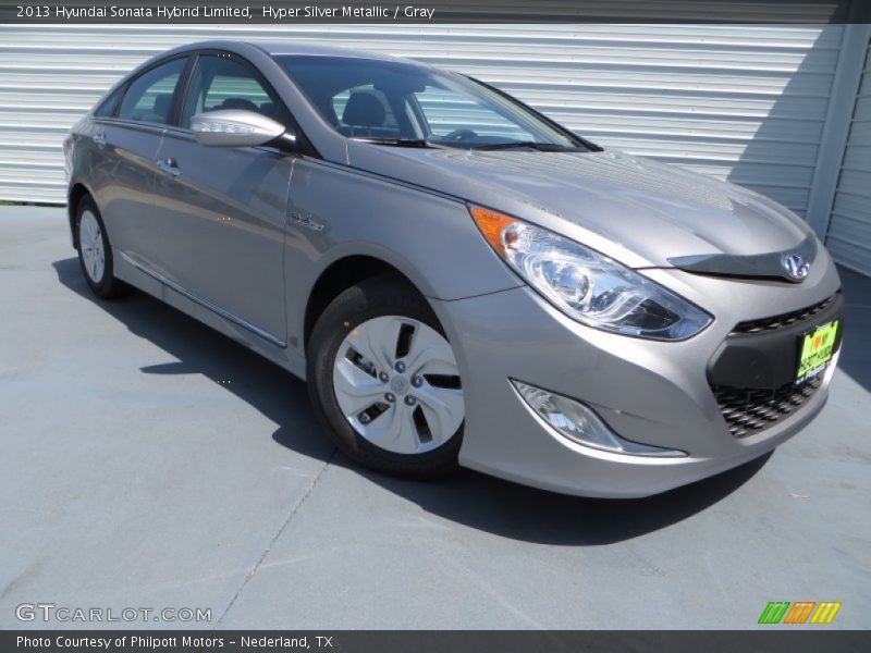 Hyper Silver Metallic / Gray 2013 Hyundai Sonata Hybrid Limited