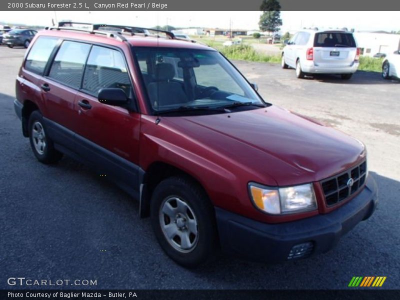 Canyon Red Pearl / Beige 2000 Subaru Forester 2.5 L
