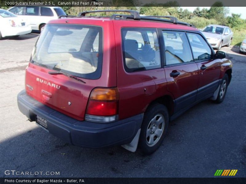 Canyon Red Pearl / Beige 2000 Subaru Forester 2.5 L