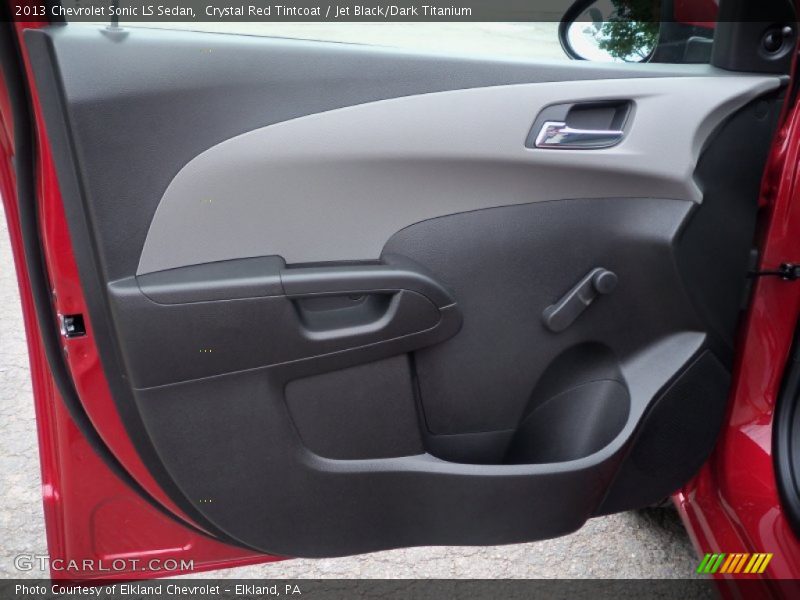 Crystal Red Tintcoat / Jet Black/Dark Titanium 2013 Chevrolet Sonic LS Sedan
