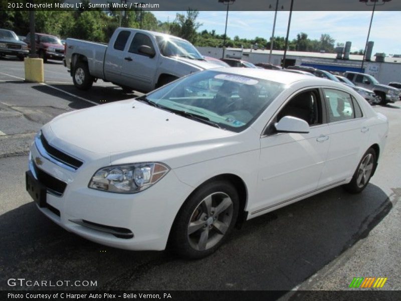 Summit White / Titanium 2012 Chevrolet Malibu LT